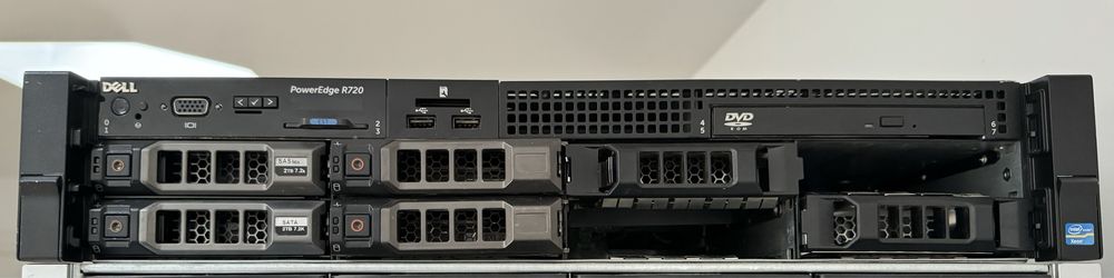 Server Dell PowerEdge R720 3,5” x8 2xCPU Socket DIMM, 1x PSU