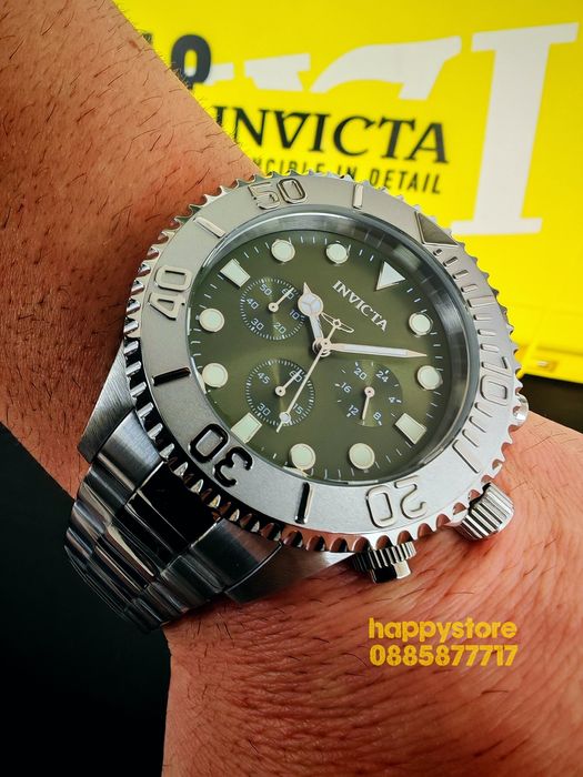 INVICTA Grand Diver Silver 48 mm, Инвикта нов ръчен часовник
