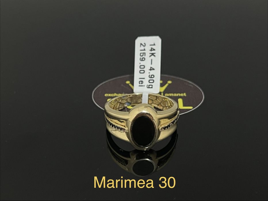 Bijuteria Royal CB: Inel barbatesc aur 14k 4,90gr
