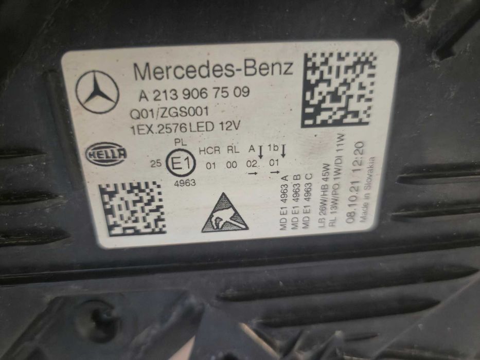 Far Stanga Mercedes E Class W213 facelift An 2020 - 2023 Cod A2139067509
