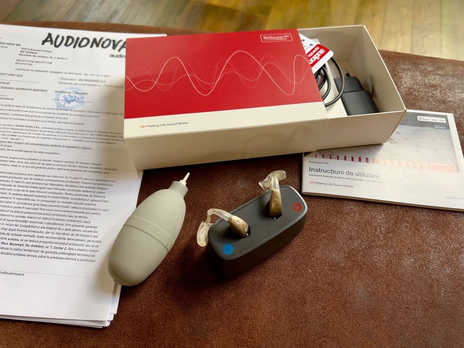 Aparat auditiv Resound GN cu telecomanda si conectare la mobil/tableta