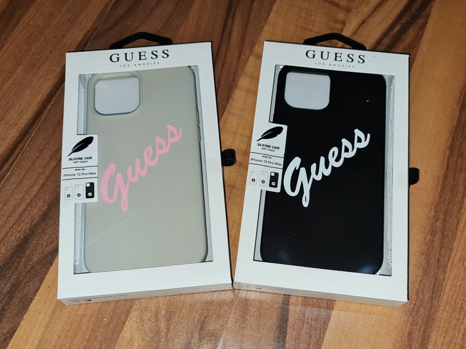 Husa silicon originala Guess Silicone Case Apple iPhone 12 Pro Max