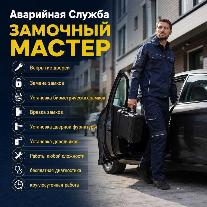 Аварийное вскрытие_замена замков квартир_ремонт_врезка_дверей_гаража