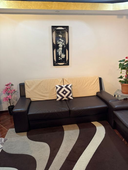 Vând set canapele de piele