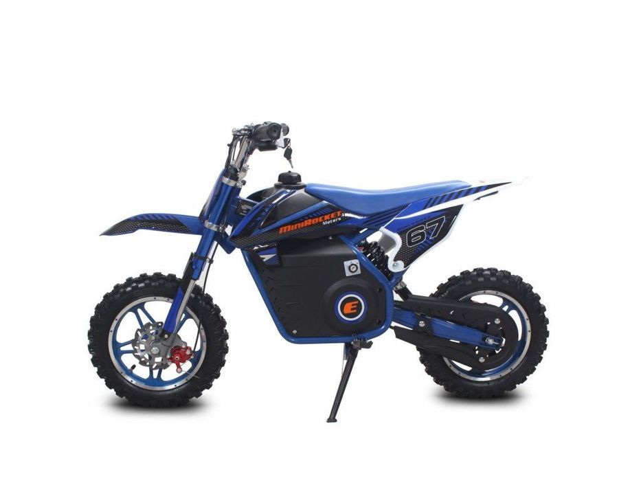 Motocicleta copii electrica MiniRocket VIPER 1000W roti 10/10" - Albastru