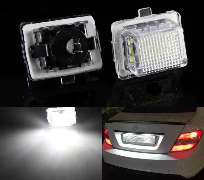 LED плафони за регистрационния номер на Мерцедес лед крушки