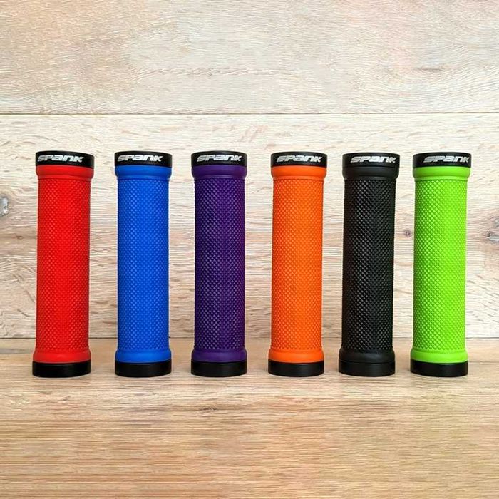 Грипове за велосипед SPANK SPOON, Ръкохватки, Заключващи скоби, 130мм