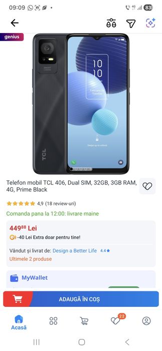 Telefon TCL T506k(406) NOU