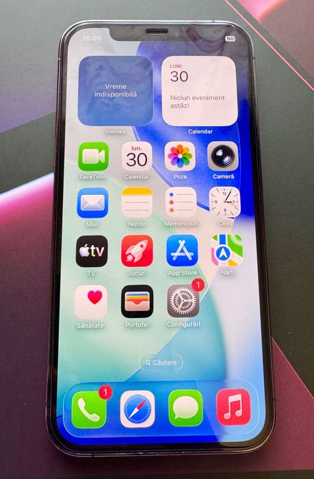 iPhone 12 Pro Space Grey 10/10 Ca Nou / 512 Gb / 100% sănătate baterie