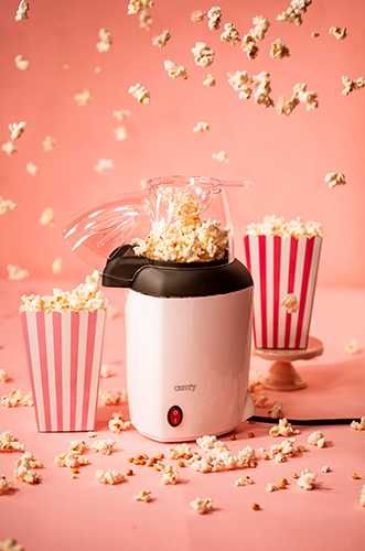 Aparat de popcorn,  Adler CR4458, 1200 W, capac transparent, alb