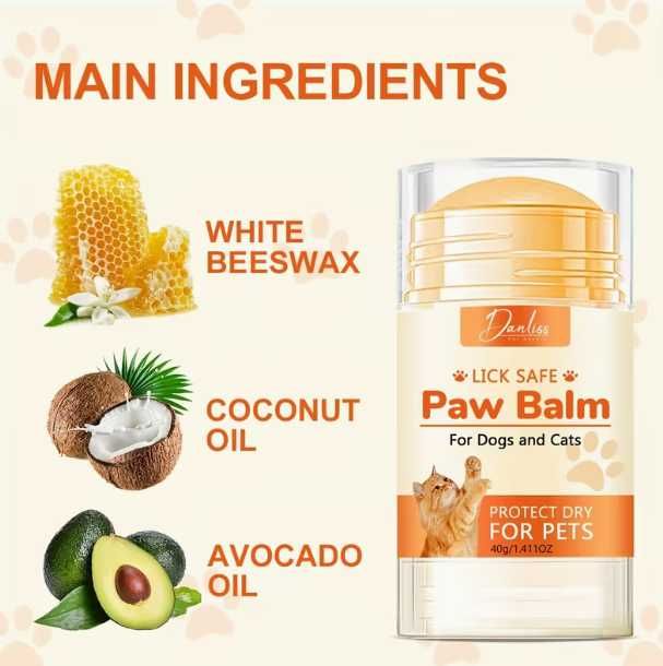Balsam hidratant pernite labute caini si pisici! Lick-safe!