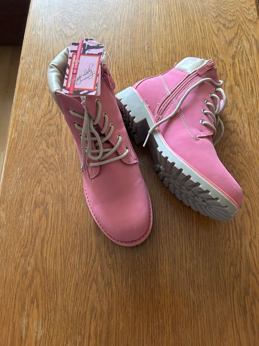 Botine Zara ,culoare roz