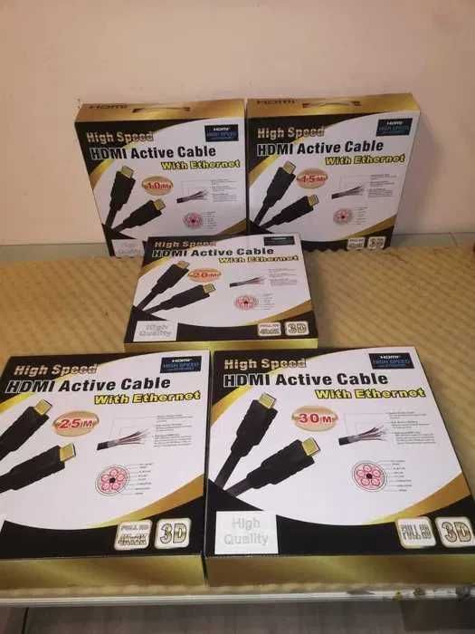 Cablu HDMI 20 m 4K 3D HIGH SPEED - nou sigilat (garantie)