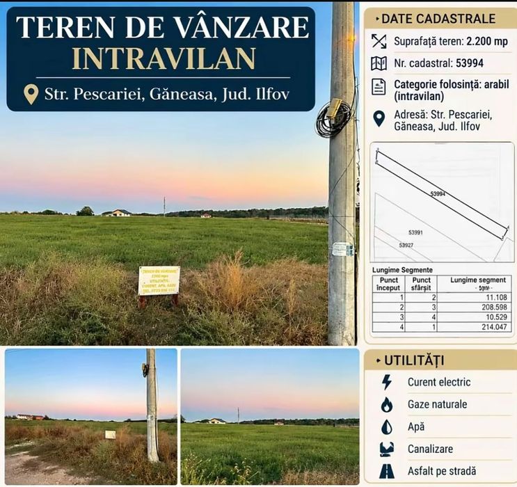 teren de vânzare/schimb