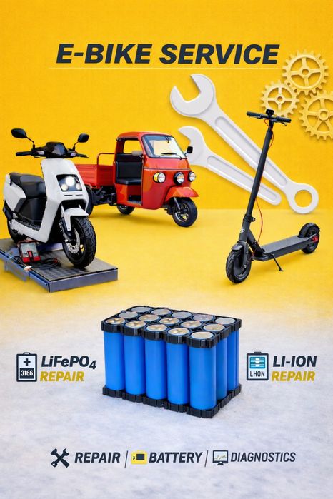 Electroskuter remont LifePo4 va Li-ion akkumulyator batareyka teramiz