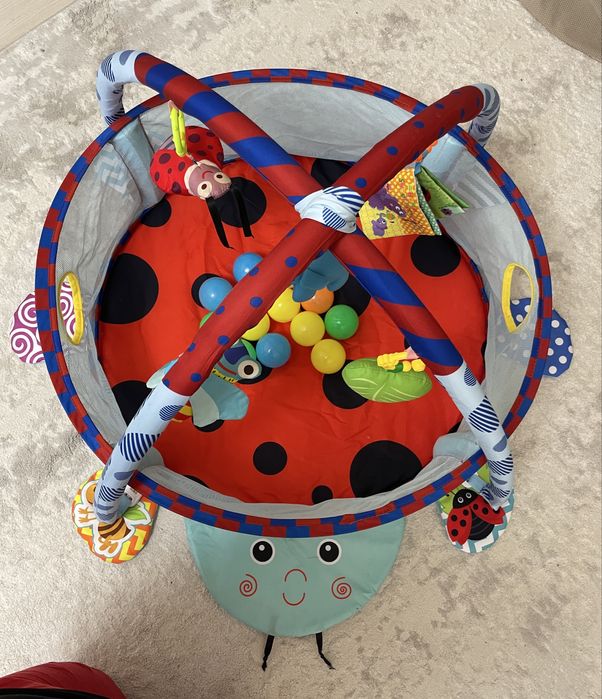 Развивающий игровой коврик-манеж 3 в1.