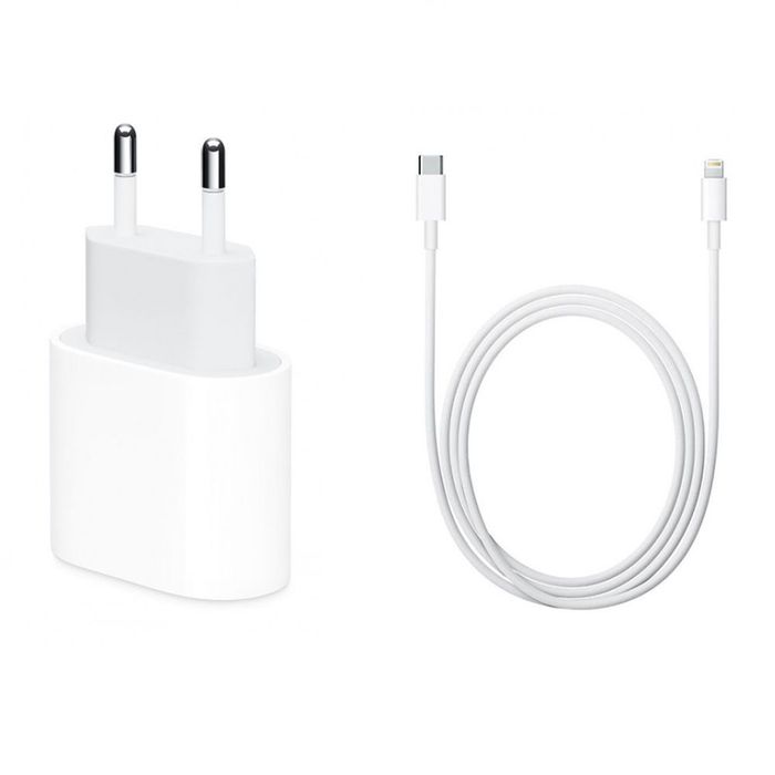 Set Încărcător Apple 20W + cablu Lightning-USB C , 1 m - NOU sigilat