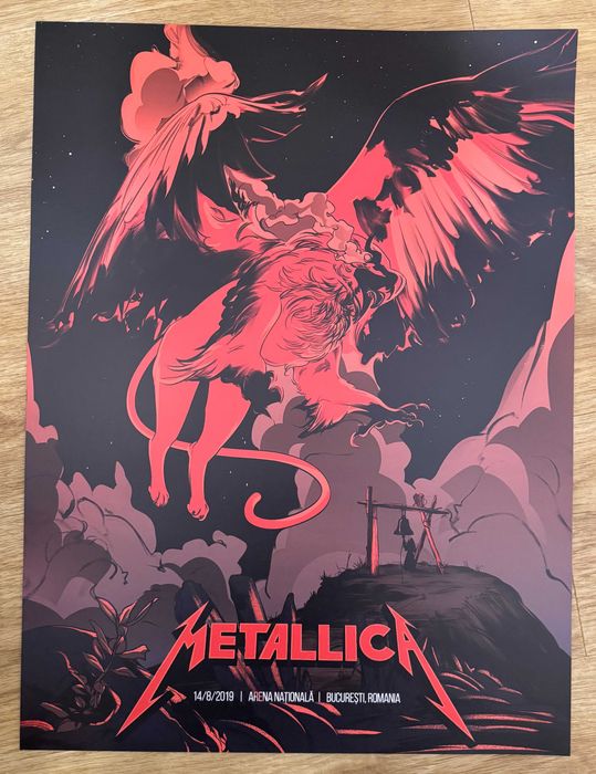 #Metallica #afis concert WorldWired Tour Bucuresti 14.08.2019