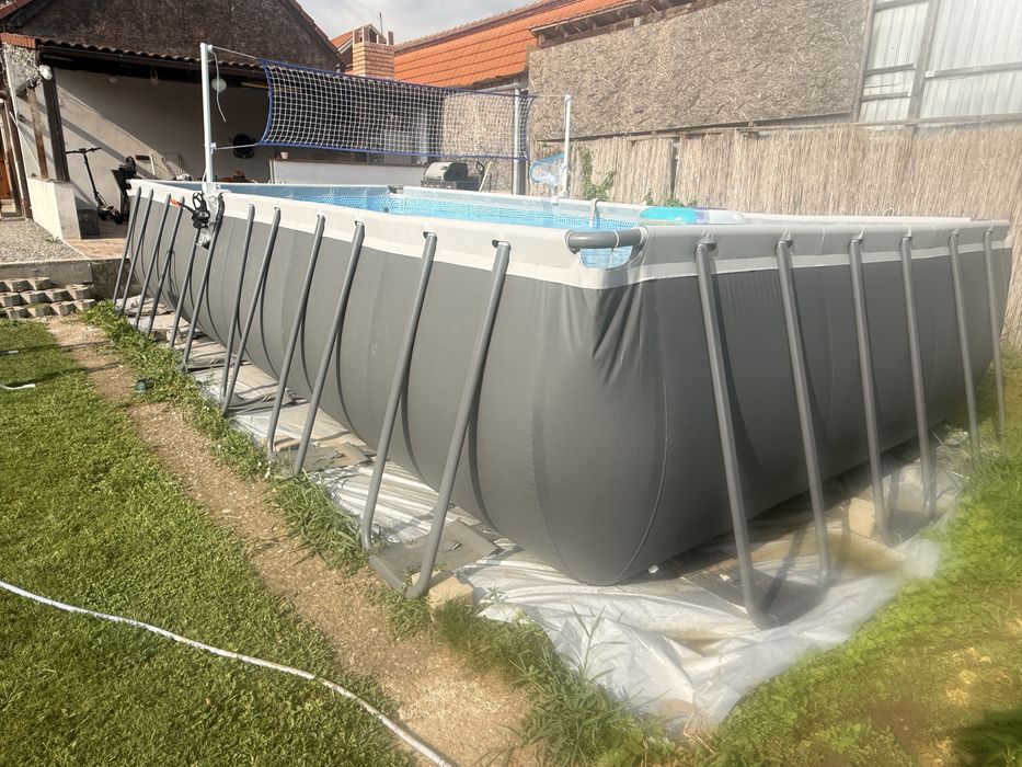 Vand piscina cadru metalic 732x366x132