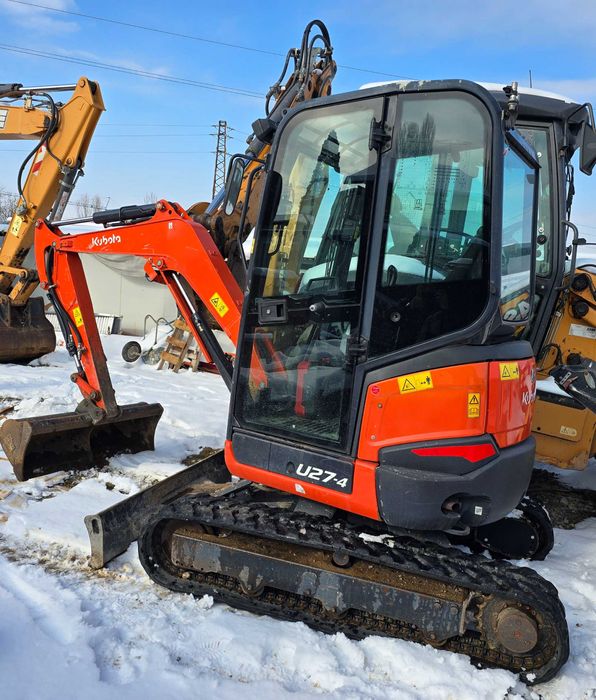 Работа с мини багер и самосвал с кран