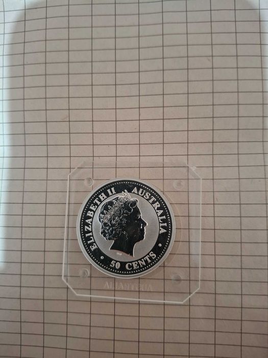 Сребро! 50 cents 1999г. Заек, Австралия