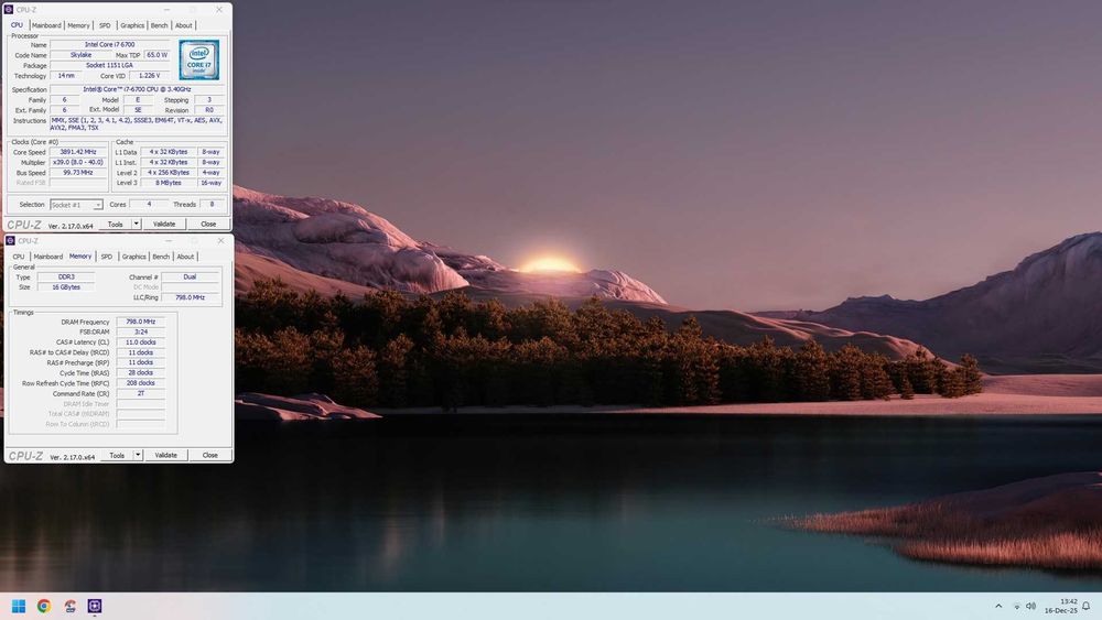 PC GAMING/WORK i7-6700/16GB DDR3/SSD240GB+HDD1TB/WiFi/W11 la 1000lei