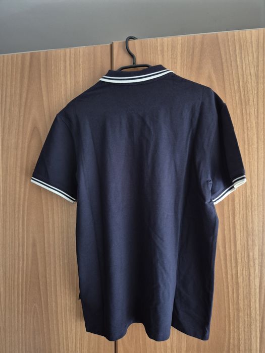 Tricou polo bleumarin Napapijri pentru barbati, marimea M, nou cu eticheta
