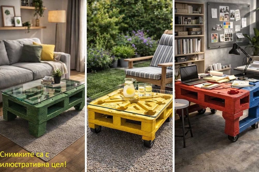 Еко палети от слънчогледова шлюпка