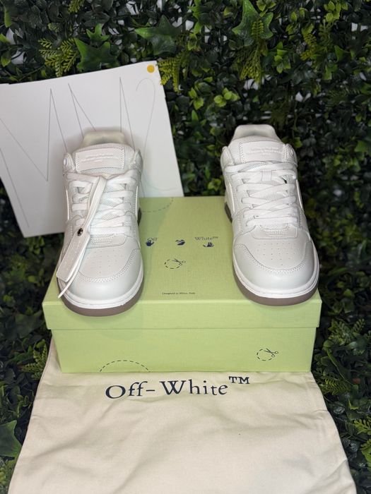 Adidasi Off-White Out Of Office Lace-Up Sneakers full white