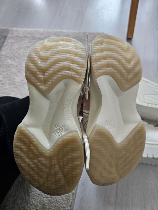 Бели  бежави Маратонки кецове Зара размер 33