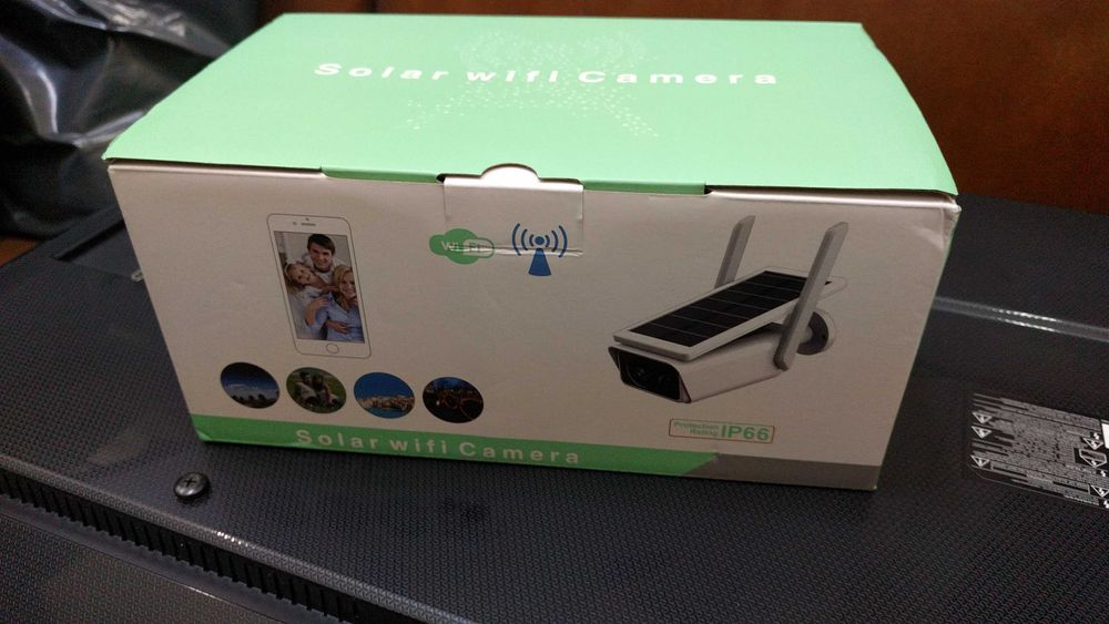 Соларна безжична WIFI IP камера  1080P  2 антени Водоустойчива система