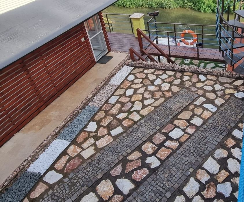 Pasi japonezi gradina ,pisica ovali  ardezie pavat ornamental decoratv