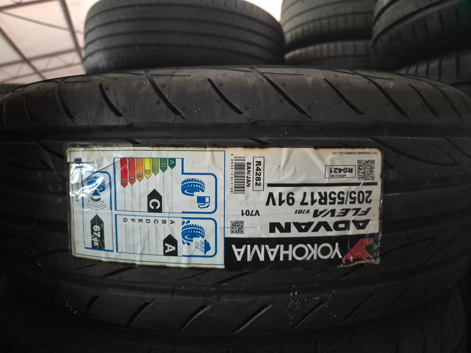 4 Anvelope de VARA - 205/55/17 91V - YOKOHAMA Advan Fleva - NOI - DOT 2020 ! SUPER PRET !