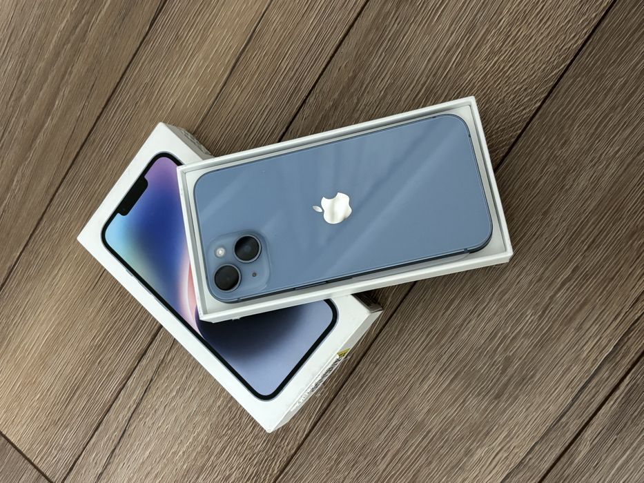 iPhone 14,128гб,голубой,сост 100%