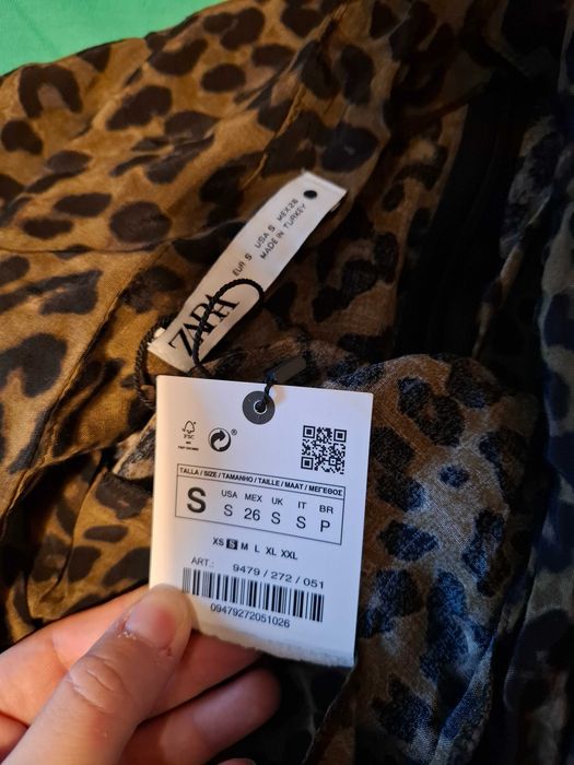 Fusta Zara noua cu eticheta vascoza animal print