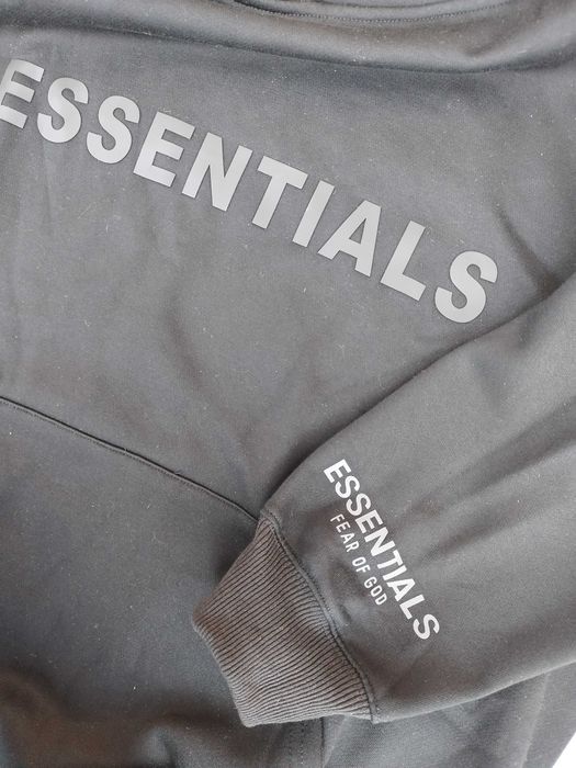Essentials черно hoodie