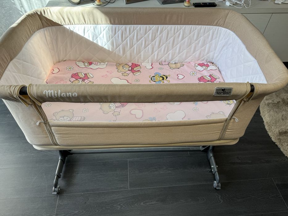 Бебешка кошара Lorelli MILANO 2 в 1 Beige