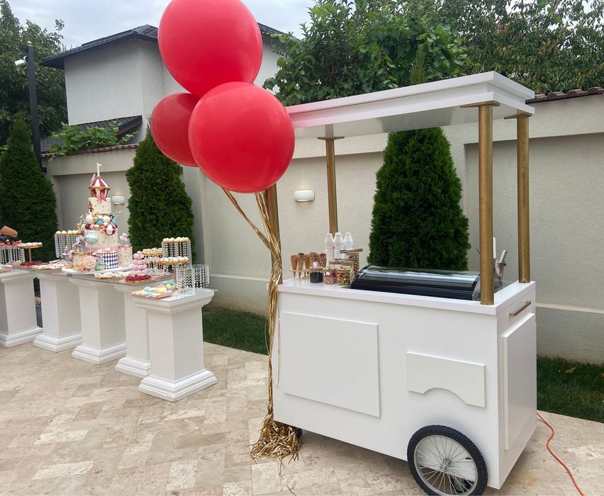 Inghetata evenimente/ ice cream bar/ Gelato Bar Waffle Bar Popcorn Bar