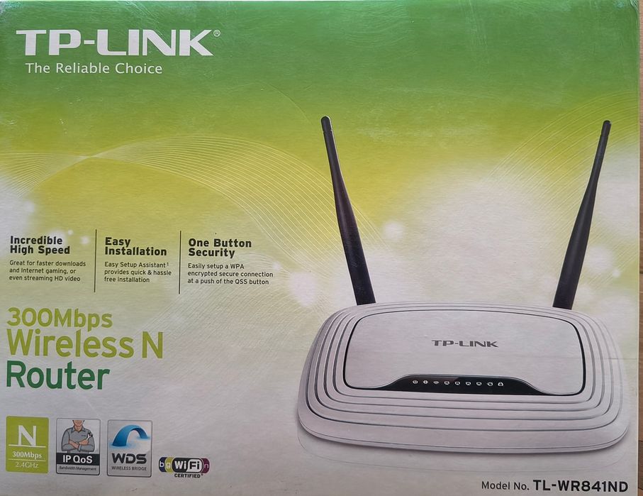 Безжичен рутер N 300Mbps TP-LINK TL-WR841ND