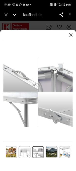 Сгъваема маса за къмпинг/риболов