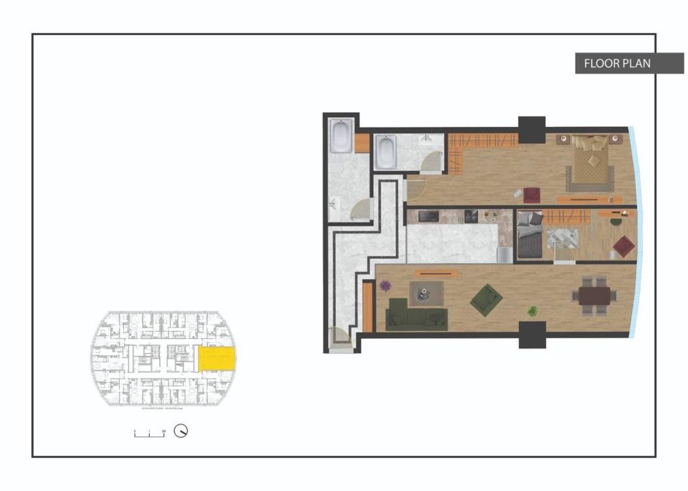 Продается ЖК Piramit Tower ул Бабура Яккасарай 2/3 /4 ком