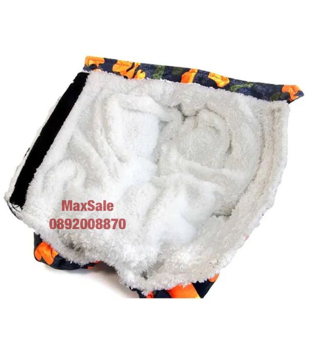 Кучешко зимно яке дреха кучешки гащеризон худи синьо