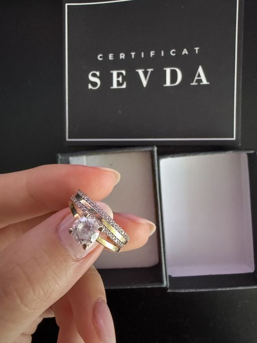 Inel aur galben 14K 2,72 g cu certificat Sevda