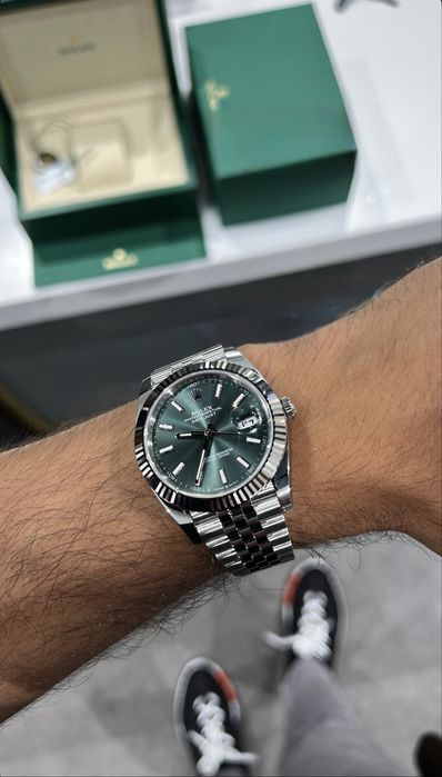 Rolex Date-Just 41mm Mint Green ETA 3235