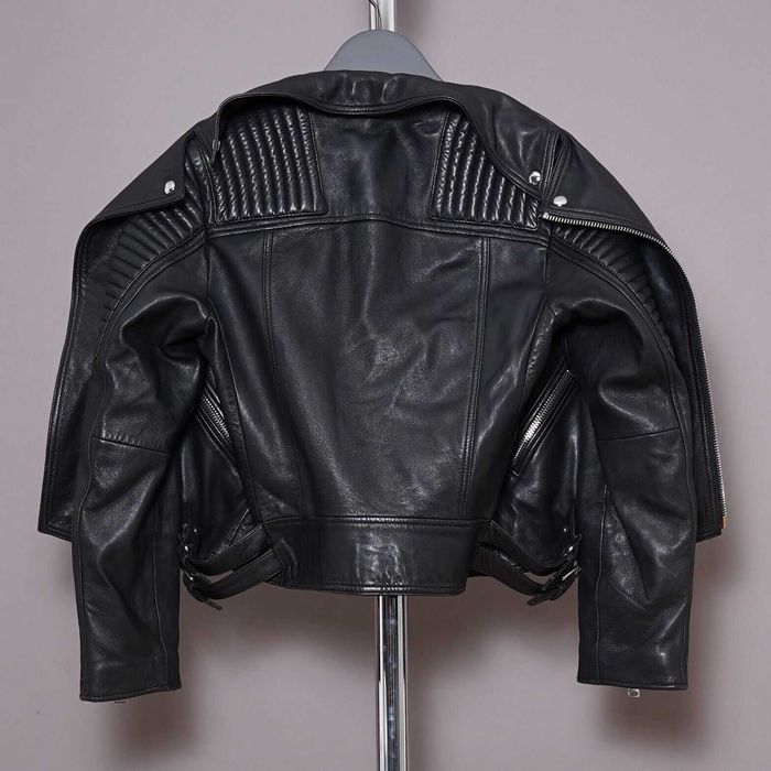 AllSaints Estella Дамско Кожено яке Агнешка Кожа Черно Small UK 8