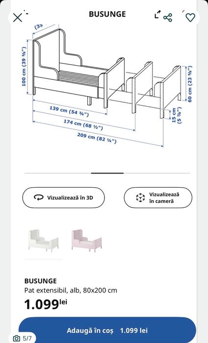 Pat Ikea pentru copii