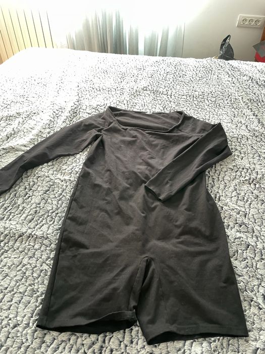 Vand salopeta scurta,maneci bumbac sustinut,compresiv animal print,XL