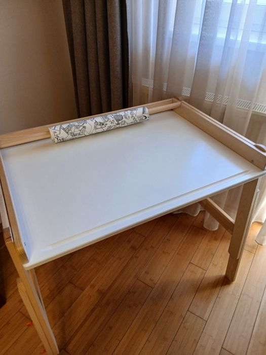 Birou pentru copii IKEA reglabil FLISAT si scaun ÖRFJÄLL