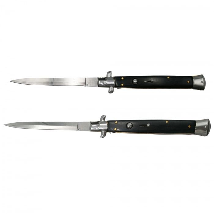 Cutit Briceag Stiletto, Black / Briceag Vanatoare lama 17cm