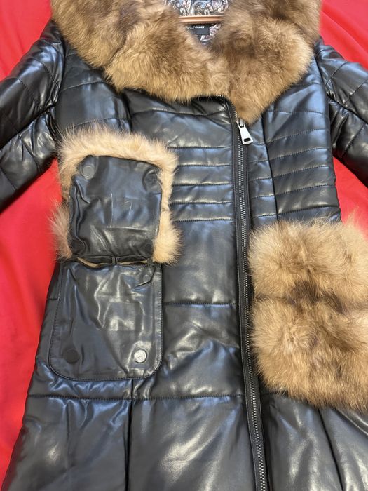Продам зимнюю куртку, кожзам